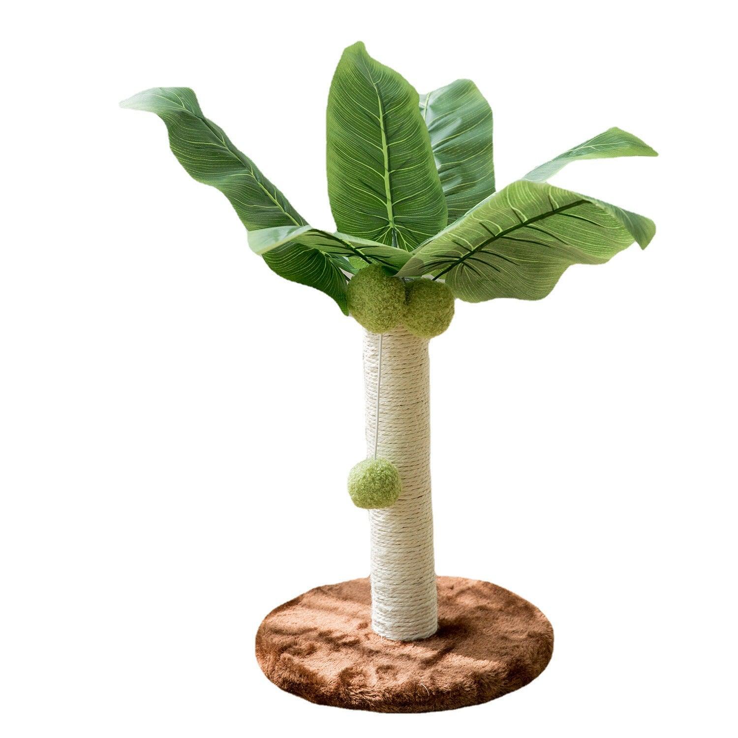 מסגרת טיפוס קטנה של עץ קוקוס לחתול