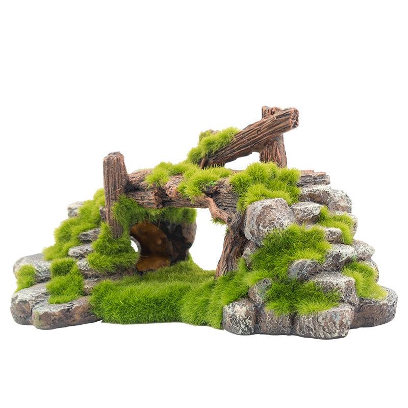 Flocking Resin Aquarium Stone Decoration